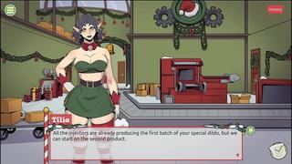 Claus' Secret Surprise [ XMAS HENTAI Game ] Ep.5 femboy cum all over santa elf cute face !