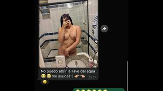 ME ENVIA UNA FOTO DESNUDA EN WHATSAPP Y ME INVITA A FOLLAR A ESCONDIDAS EN EL BAÑO ( REAL )