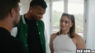 It is time for sexy big ass teen Sophia Burns to enjoy hardcore threesome