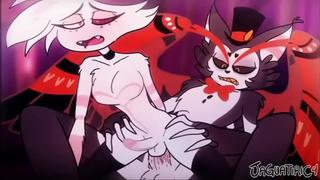 hard fucking at hazbin hotel toon