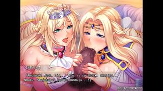 Baikoku Ouki-Daraku no Mesu Buta Oyako. Eng, part1. Princess Fiana and  Queen Emilia blow barbarian King.