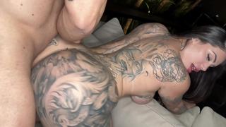 Yummy Bouncing Ass Inked Brazilian Thawany Alves Drilled And Cumshot By FilouFitt