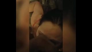 BBW quick suck and ball lick