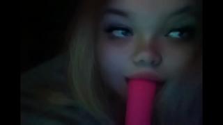 Slut Taking Huge Dildo